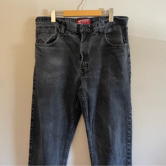4/$10🎄Vintage Arizona Jean Company Faded Black Relaxed Straight Denim 36x34 - Picture 2 of 13